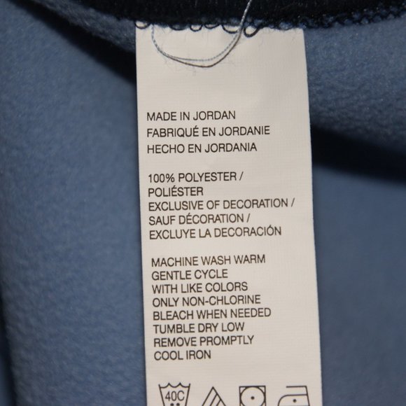 IZOD Mens Blue 1/4 Zip Fleece Lined Pullover M NEW - Picture 8 of 8